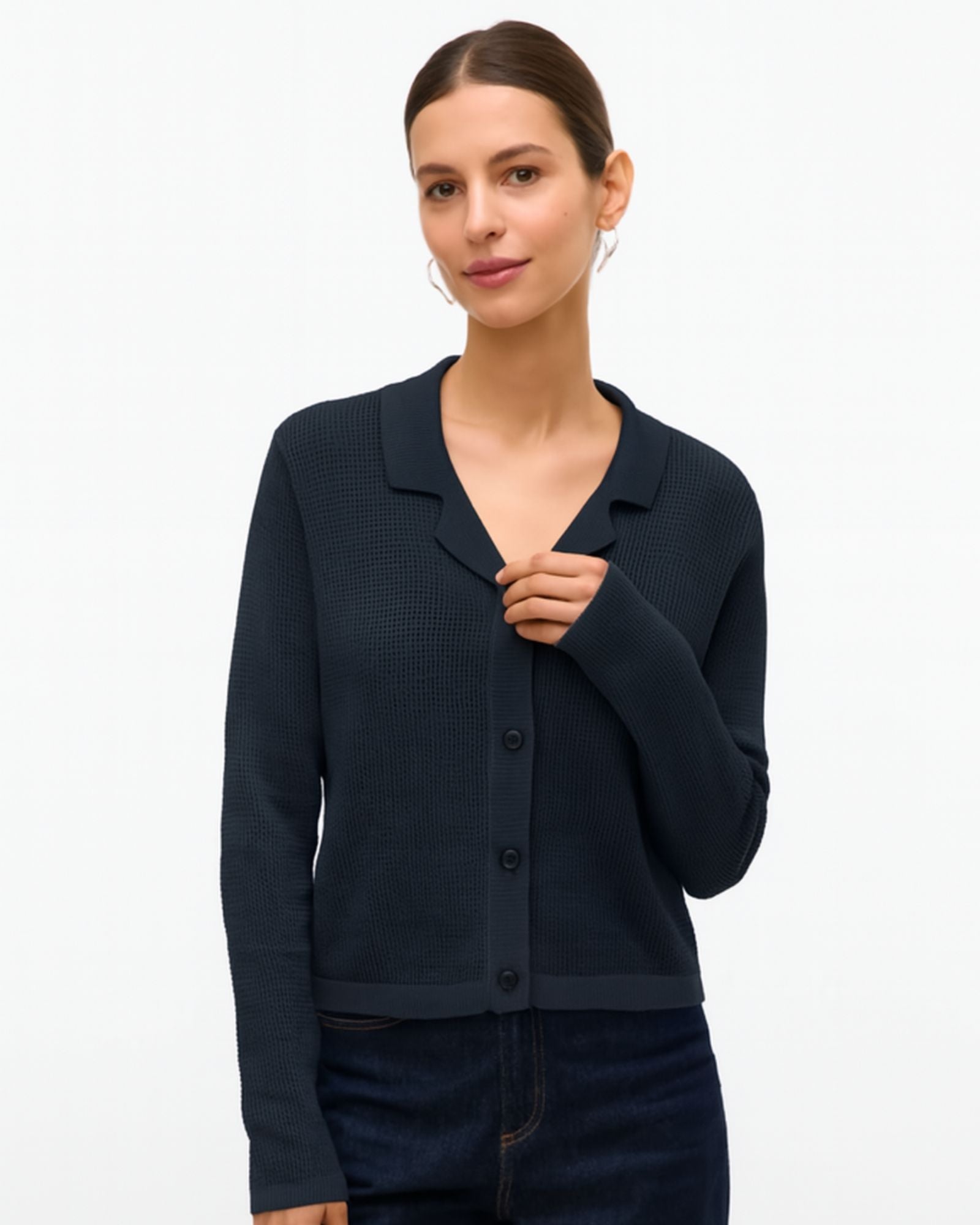 AWSAGA BUTTONED CARDIGAN